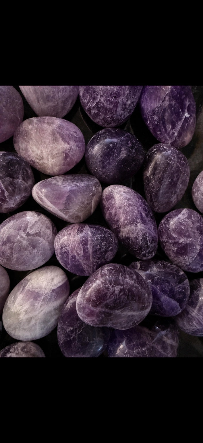 Polished amethyst crystal