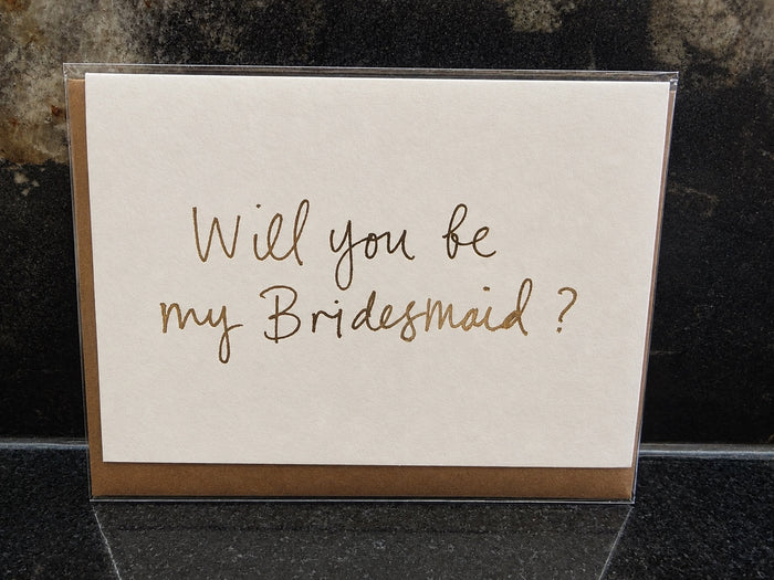 Will you be my Bridesmaid?