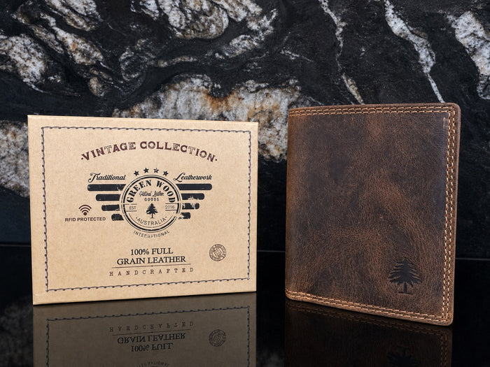 Brown leather wallet