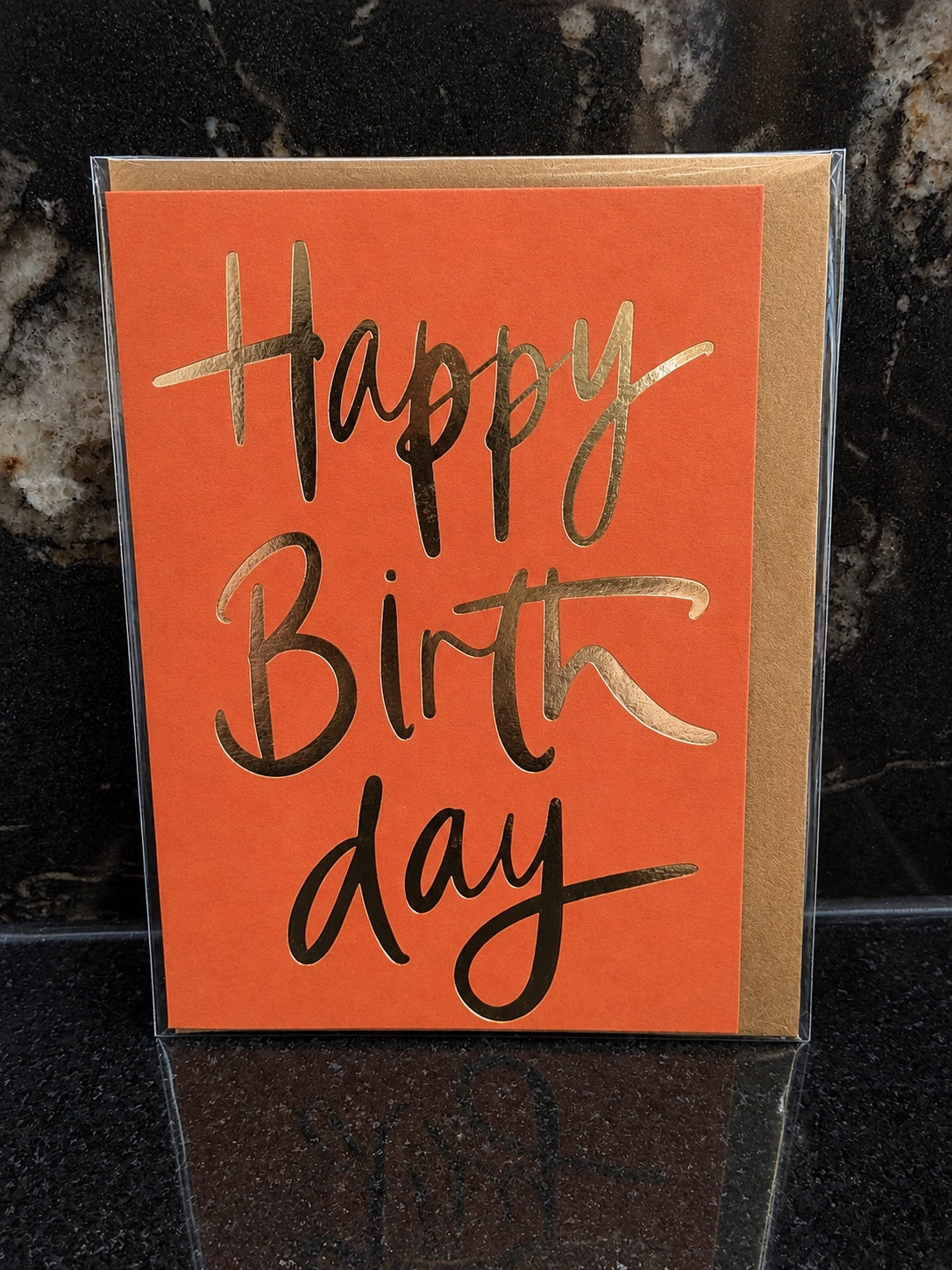 Happy Birthday · orange
