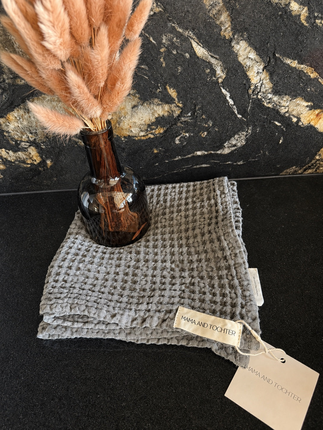 Waffle towel · charcoal