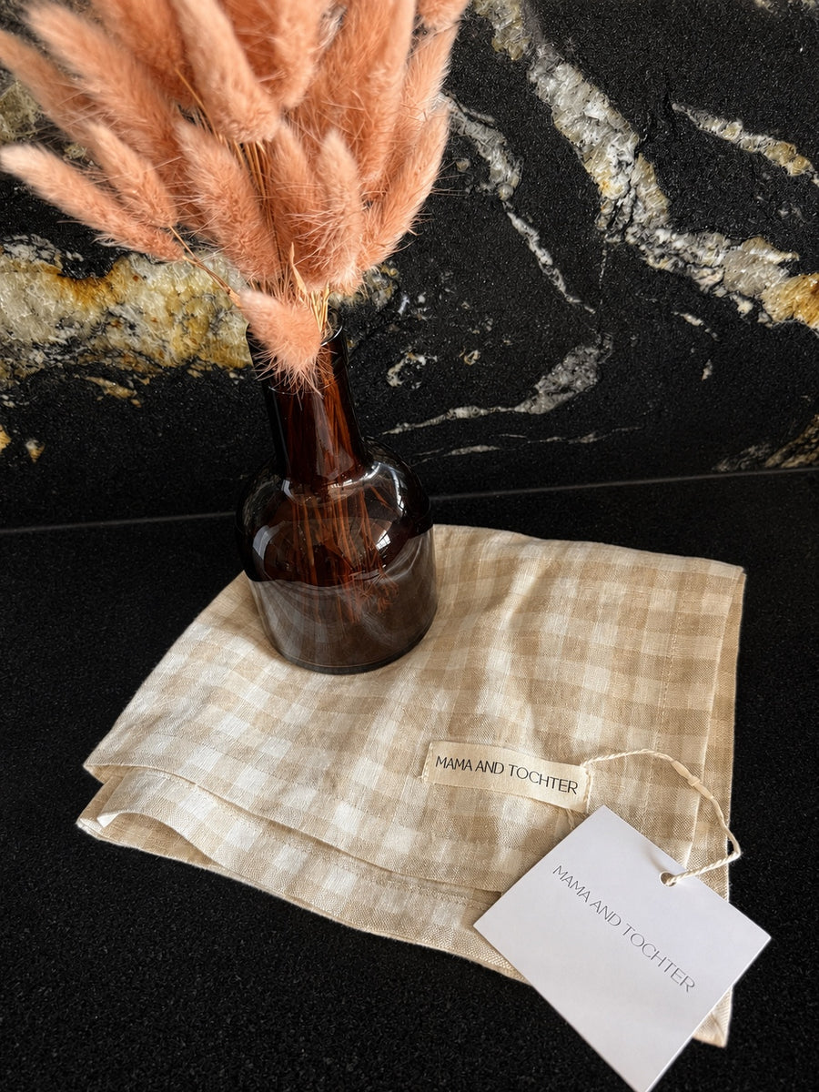 Tea towel · natural gingham