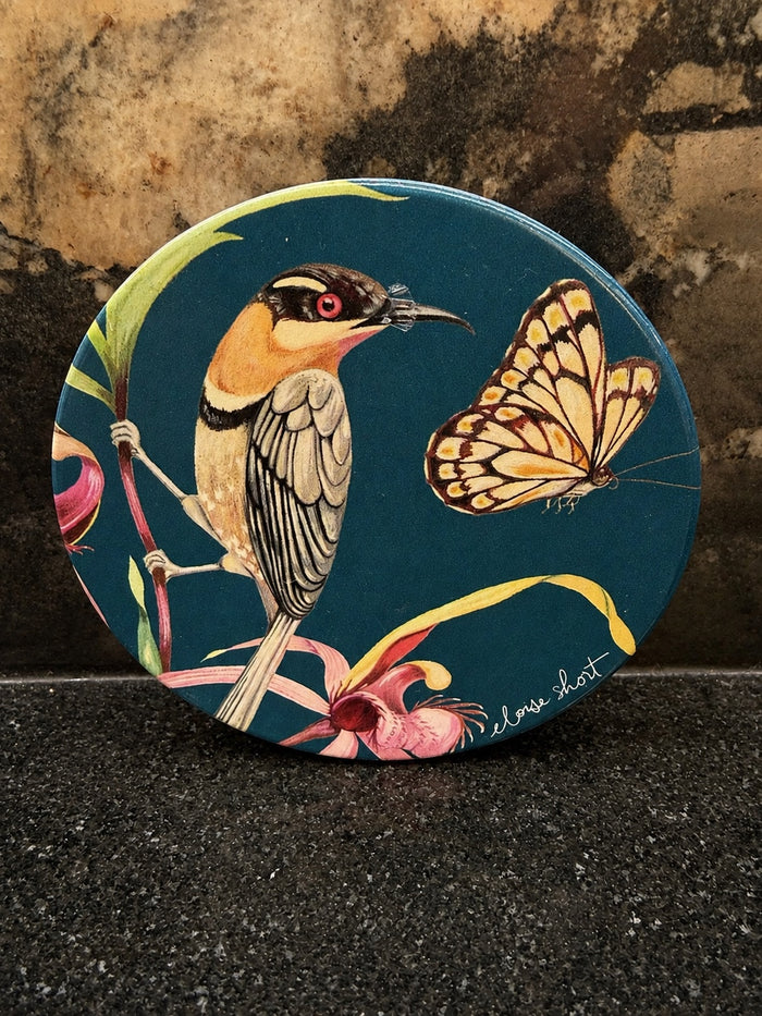 Bird & butterfly coaster