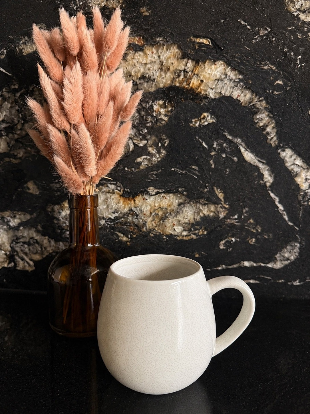 Cream ceramic mug