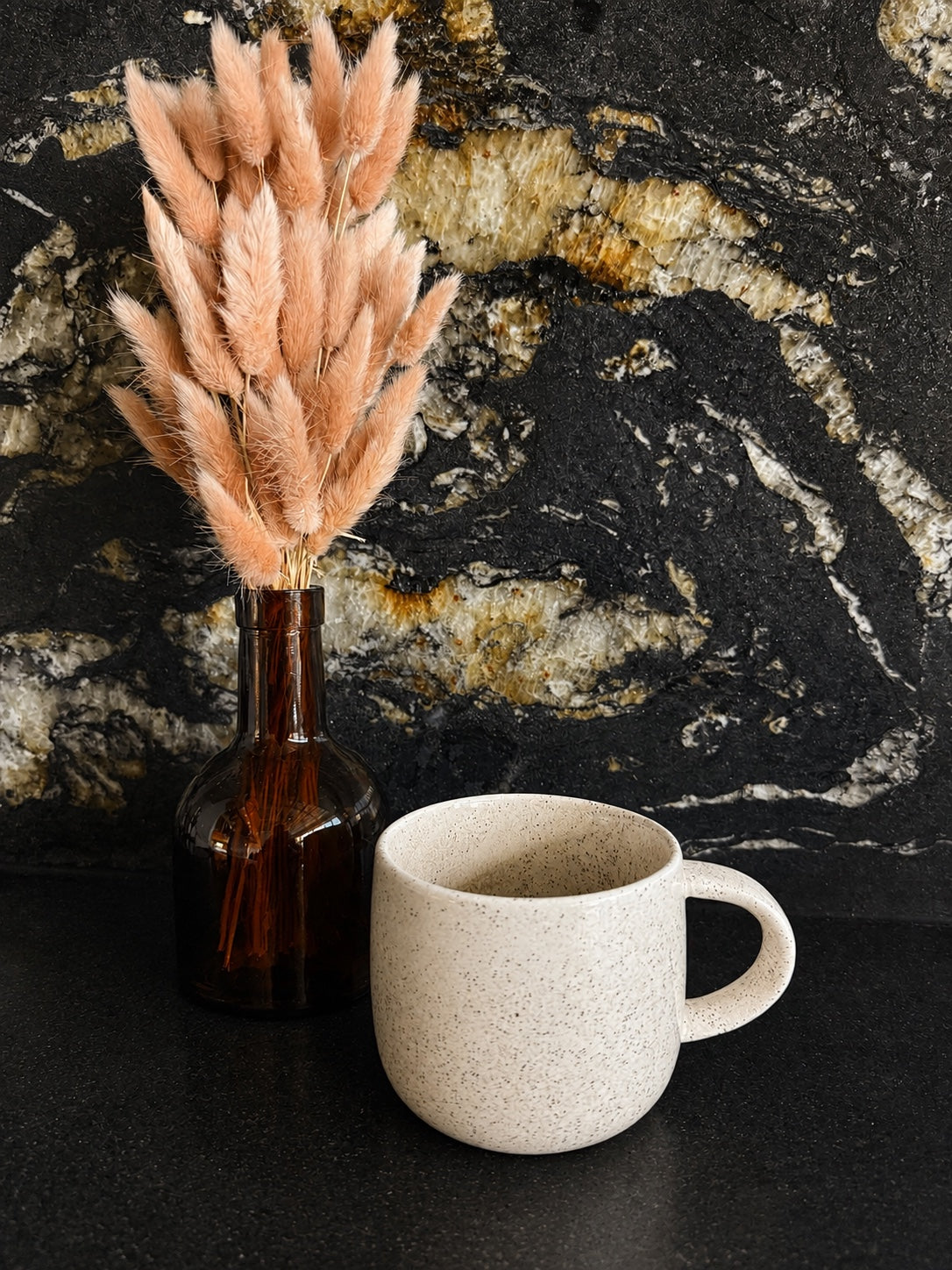 Speckled ceramic mug