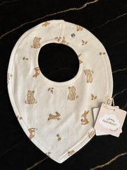 Organic cotton triangle bib · Bear & Bunny